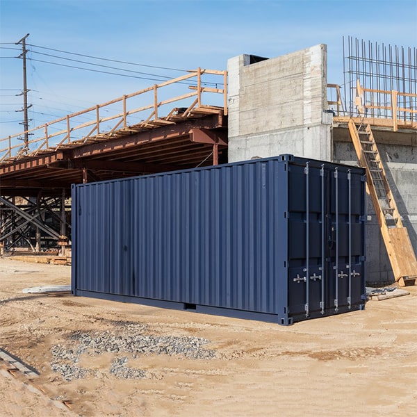 construction site storage containers are ideal for long-term storage solutions on construction sites